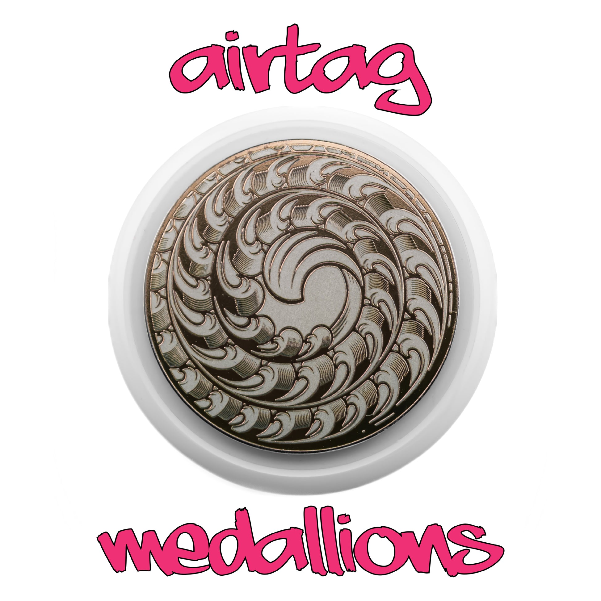 AirTag Medallions Engraved NEW Apple Airtag